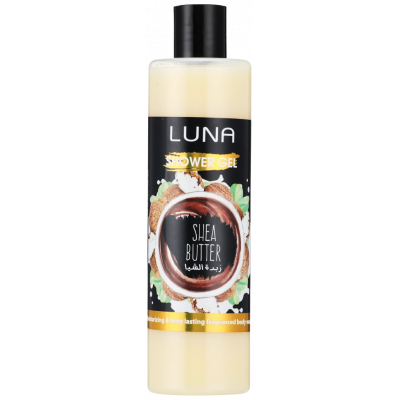 LUNA SHOWER GEL SHEA BUTTER MOISTURIZING LONG LASTING FRAGRANCED BODY WASH 500 ML